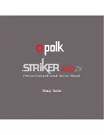 Polk Mono Striker prozx Setup Manual preview