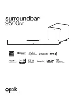 Preview for 3 page of Polk Mono surroundbar 9500BT Manual