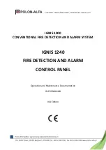 Polon-Alfa Ignis 1000 Operation And Maintenance Documentation preview