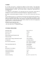 Preview for 3 page of Polon-Alfa TUN-38Ex Installation And Maintenance Manual