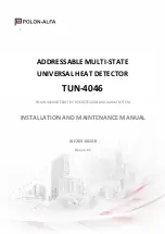 Preview for 1 page of Polon-Alfa TUN-4046 Installation And Maintenance Manual