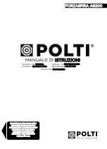 Предварительный просмотр 1 страницы POLTI FORZASPIRA AG200 Instruction Manual