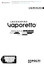 POLTI lecoaspira vaporetto FAV50 multifloor Instruction Manual preview