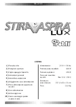 Предварительный просмотр 3 страницы POLTI STIRA e ASPIRA LUX Manual