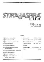 Предварительный просмотр 5 страницы POLTI STIRA e ASPIRA LUX Manual