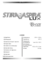 Предварительный просмотр 9 страницы POLTI STIRA e ASPIRA LUX Manual