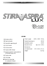 Предварительный просмотр 11 страницы POLTI STIRA e ASPIRA LUX Manual