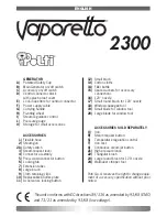 Предварительный просмотр 3 страницы POLTI VAPORETTO 2300 Usage Instructions