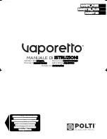 POLTI Vaporetto HANDY 20 Instruction Manual preview