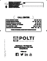 Preview for 100 page of POLTI Vaporetto HANDY 20 Instruction Manual