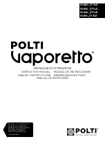 Preview for 1 page of POLTI VAPORETTO SV610 STYLE Instruction Manual