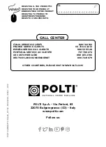 Preview for 96 page of POLTI VAPORETTO SV610 STYLE Instruction Manual