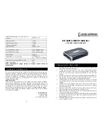 Предварительный просмотр 1 страницы poly-planar ME-400D Owner'S Manual