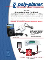 Preview for 1 page of poly-planar MRD-60 Specifications