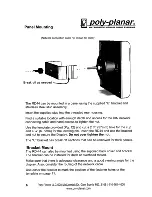 Предварительный просмотр 6 страницы poly-planar RD-44 Manual