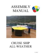 Poly Pong CRUISE SHIP ALL-WEATHER Assembly Manual preview