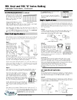 Предварительный просмотр 2 страницы Poly RAIL Systems TRX Vinyl Series Installation Instructions