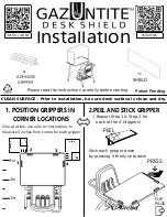 Poly-Tech Industrial Gazuntite Desk Shield Installation preview