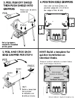 Preview for 2 page of Poly-Tech Industrial Gazuntite Desk Shield Installation