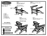 Preview for 1 page of Poly-Wood SBA15 Assembly Instructions