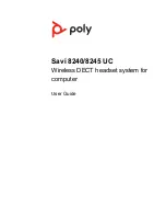 Poly Savi 8240 UC User Manual preview
