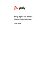 Предварительный просмотр 1 страницы Poly Sync 10 Series User Manual