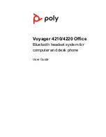 Preview for 1 page of Poly Voyager 4210 Office User Manual