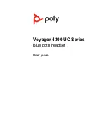 Poly Voyager 4300 UC Series User Manual preview