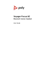 Preview for 1 page of Poly Voyager Focus UC User Manual