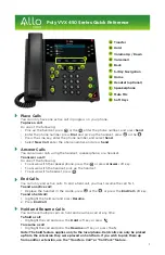 Preview for 1 page of Poly VVX 450 Series Quick Reference