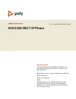 Предварительный просмотр 1 страницы Poly VVX D23 Administrator'S Manual