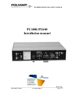 Preview for 1 page of Polyamp PU1000 Installation Manual