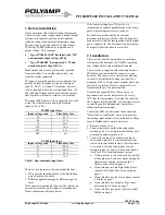 Preview for 4 page of Polyamp PU1000 Installation Manual