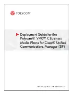 Предварительный просмотр 1 страницы Polycom 1725-16828-001 Deployment Manual