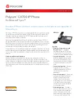 Предварительный просмотр 1 страницы Polycom 3726-17861-001 Datasheet