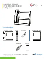 Polycom CCX 600 Setup Manual preview