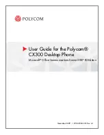 Polycom CX300 User Manual preview