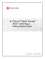 Polycom Digital Signage 2000 Getting Started Manual preview