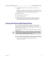 Предварительный просмотр 19 страницы Polycom Digital Signage 2000 Getting Started Manual