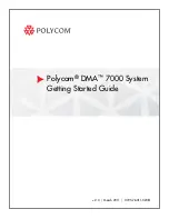 Preview for 1 page of Polycom DMA 7000 Getting Started Manual