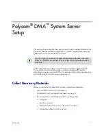 Preview for 5 page of Polycom DMA 7000 Getting Started Manual