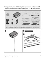 Предварительный просмотр 2 страницы Polycom HDX Ceiling Microphone Array Series Setting Up