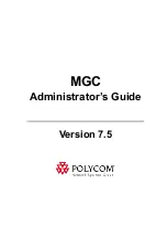 Предварительный просмотр 1 страницы Polycom MGC Administrator Administrator'S Manual