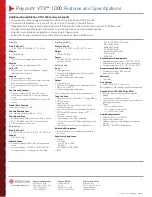 Preview for 2 page of Polycom POLYCOM VTXTM 1000 Specifications