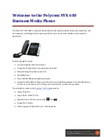 Предварительный просмотр 9 страницы Polycom Polycom VVX 600 Administrator'S Manual