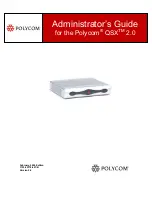 Предварительный просмотр 1 страницы Polycom QSX 2.0 Administrator'S Manual