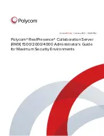 Предварительный просмотр 1 страницы Polycom RealPresence 2000 Administrator'S Manual