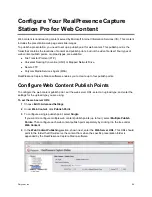 Preview for 54 page of Polycom RealPresence Capture Station Pro Administrator'S Manual