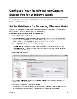 Preview for 65 page of Polycom RealPresence Capture Station Pro Administrator'S Manual