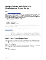 Preview for 11 page of Polycom RealPresence Group User Manual